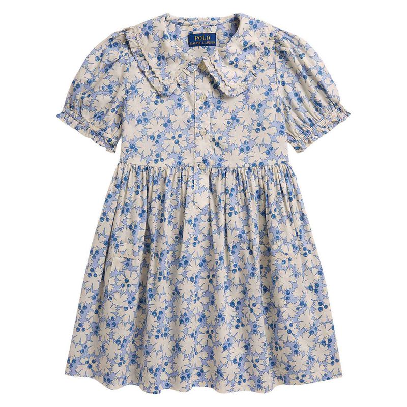 Polo Ralph Lauren Blueberry-Print Cotton Shirtdress 3-6Y image number 0